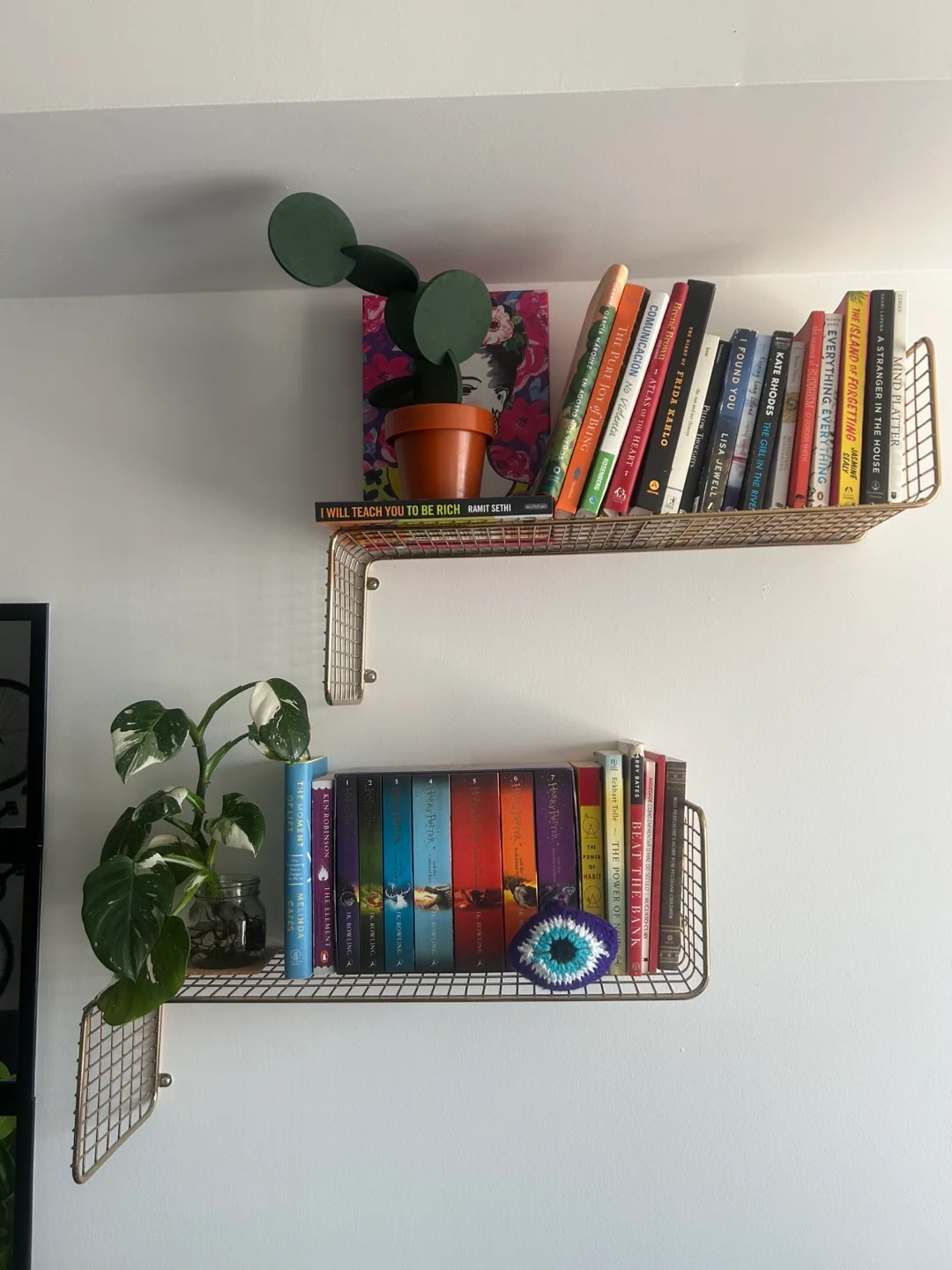 Wire Wall Shelves - Gold Colour thumbnail