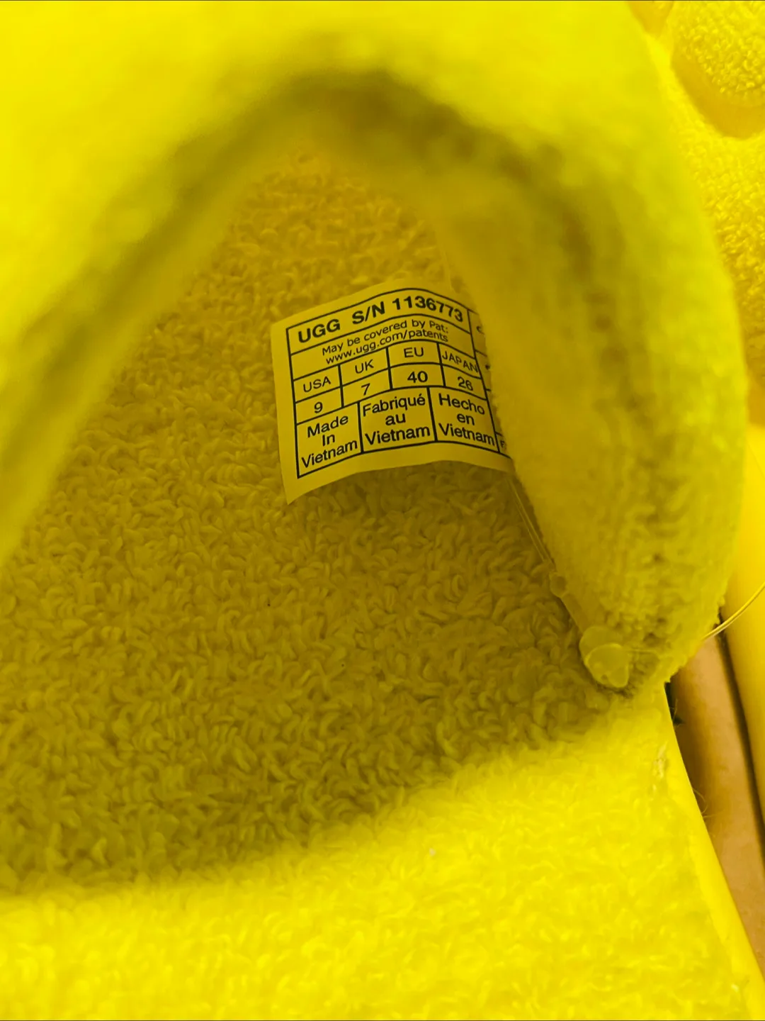 UGG Terry Mini Slide - Yellow - Size 9 image indicator(6)