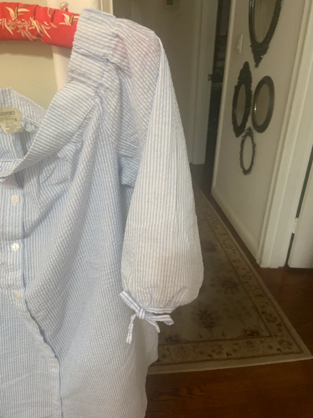 Passport XL/TG Striped Blouse - Blue & White image indicator(5)