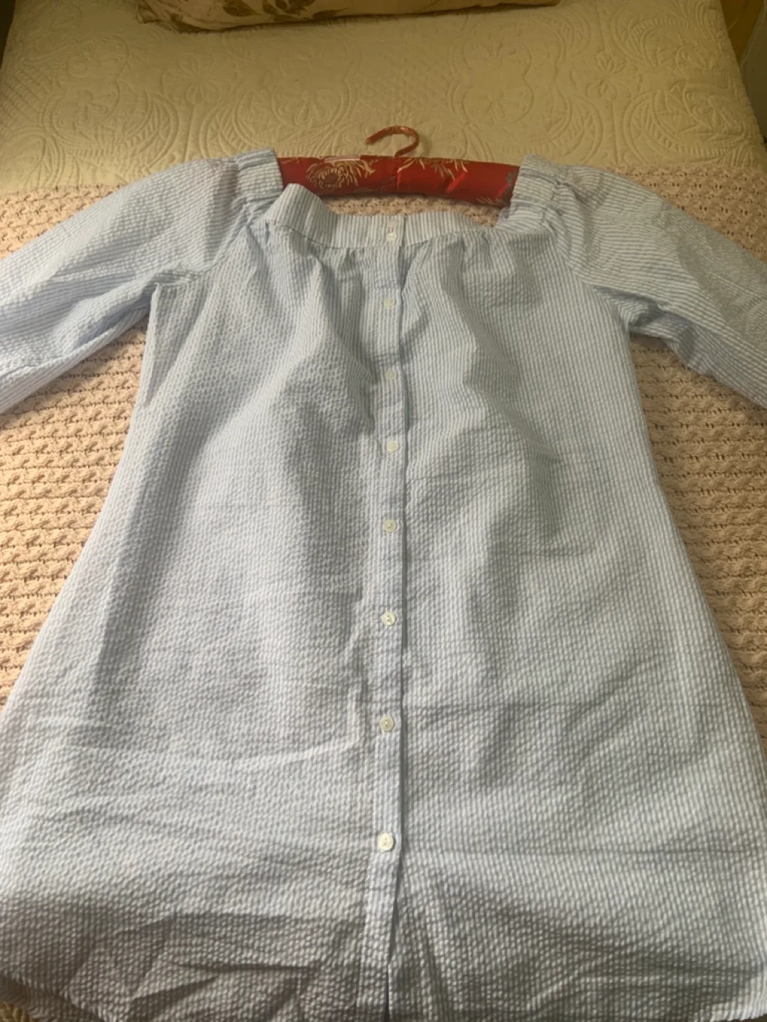 Passport XL/TG Striped Blouse - Blue & White image indicator(7)