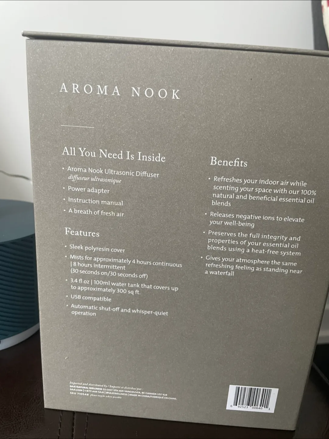 Saje Aroma Nook Denim Edition Diffuser image indicator(3)