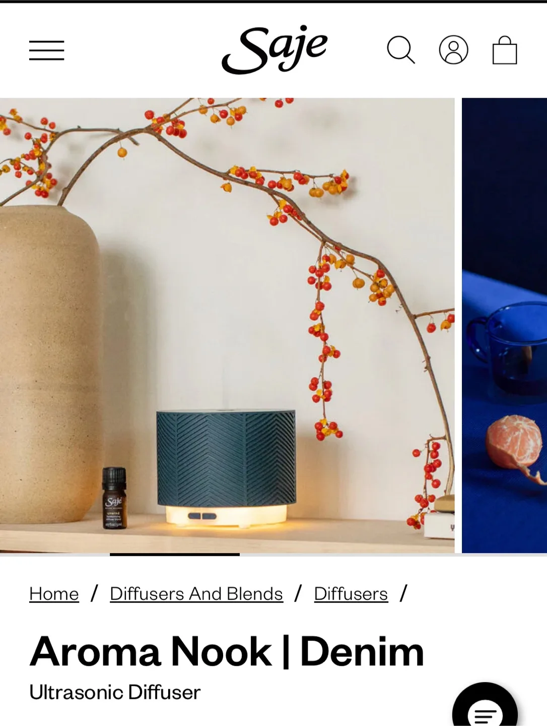 Saje Aroma Nook Denim Edition Diffuser image indicator(7)