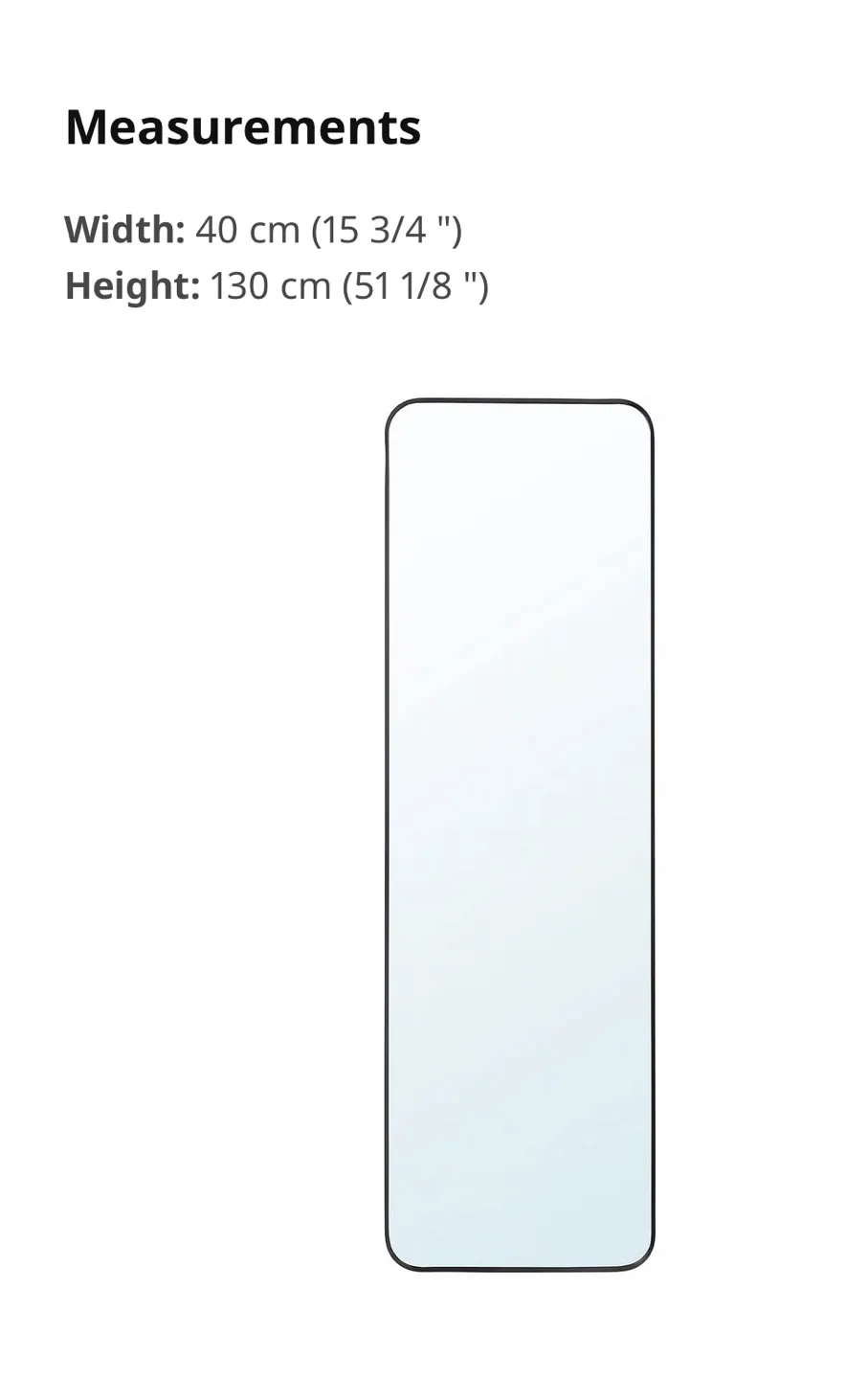 IKEA Lindbyn Mirror - 15 3/4" x 51 1/8" thumbnail