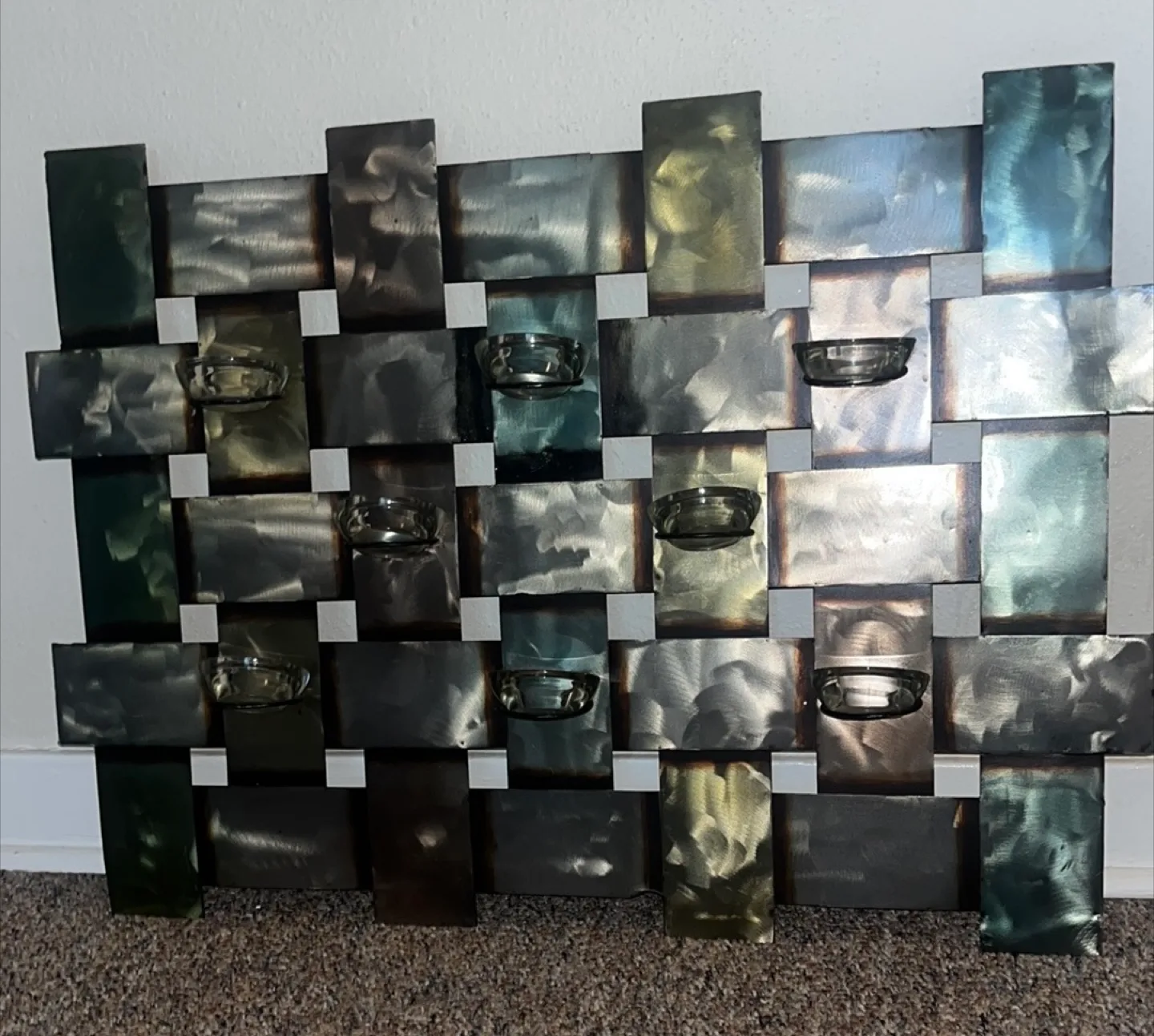 HomeSense Wall Decor with Candle Holders image indicator(8)