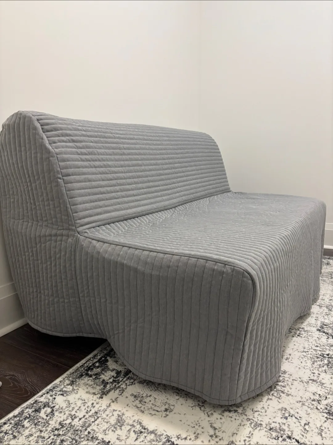 Barely used IKEA Lycksele Sofa Bed with Light Gray Knisa Cover thumbnail