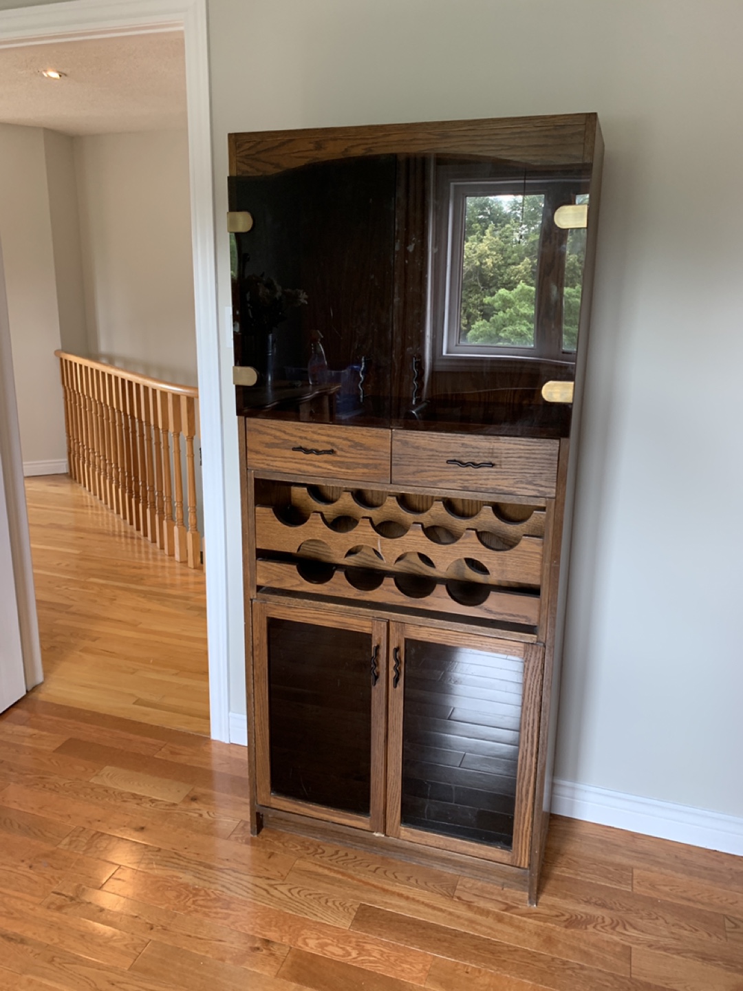 Wooden Wine Cabinet with Storage