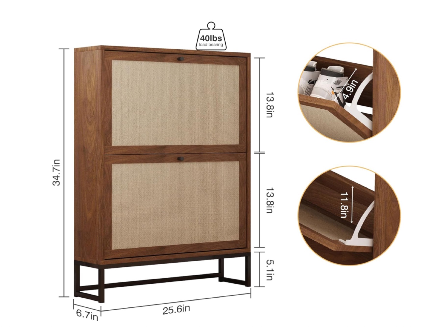 BRAND NEW Shoe Cabinet- narrow - photo 2