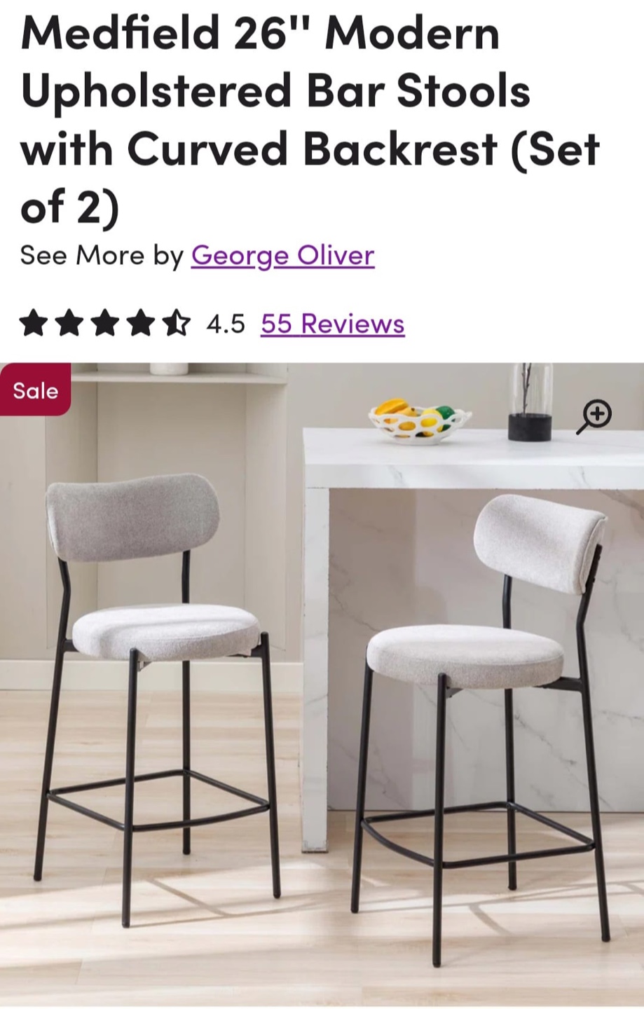 Brand New 4 Set Chair White & Black