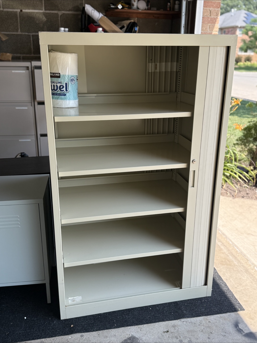 Metal Storage Cabinet with Roll-Up Door - photo 2