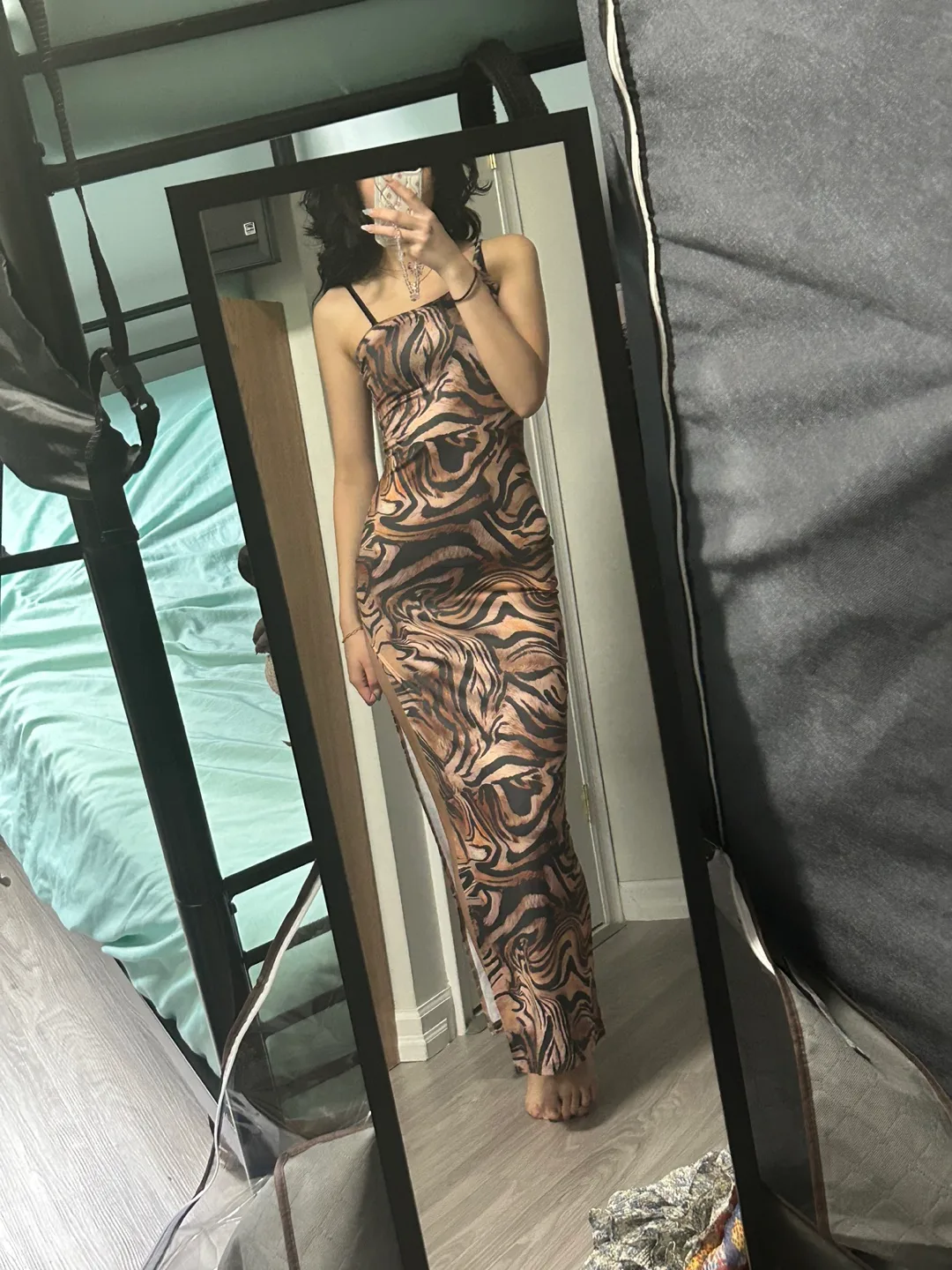 Tiger Print Maxi Dress thumbnail