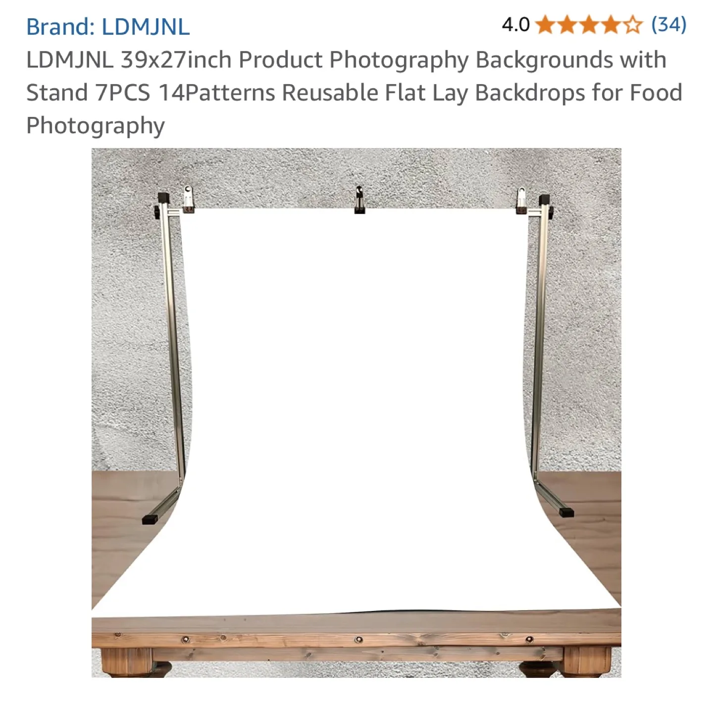 LDMJNL 39x27inch Photography Backdrops with Stand thumbnail