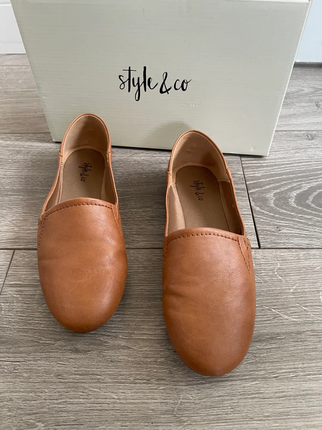 Style&Co Brown Leather Doll Shoes image indicator(2)