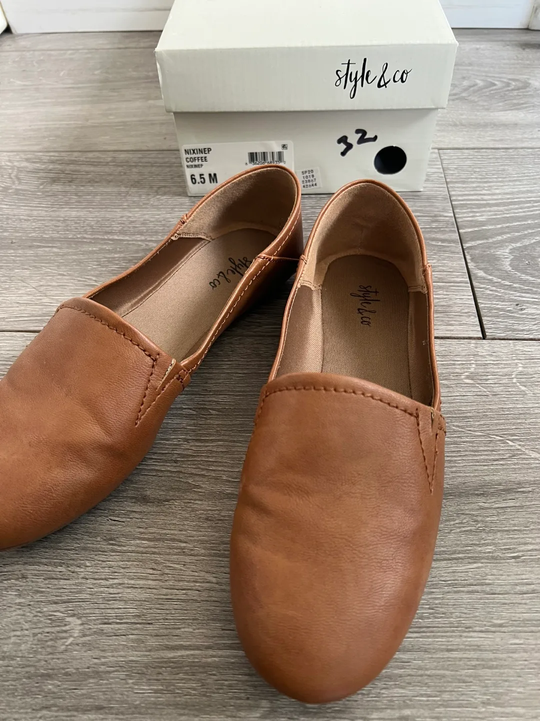 Style&Co Brown Leather Doll Shoes image indicator(3)