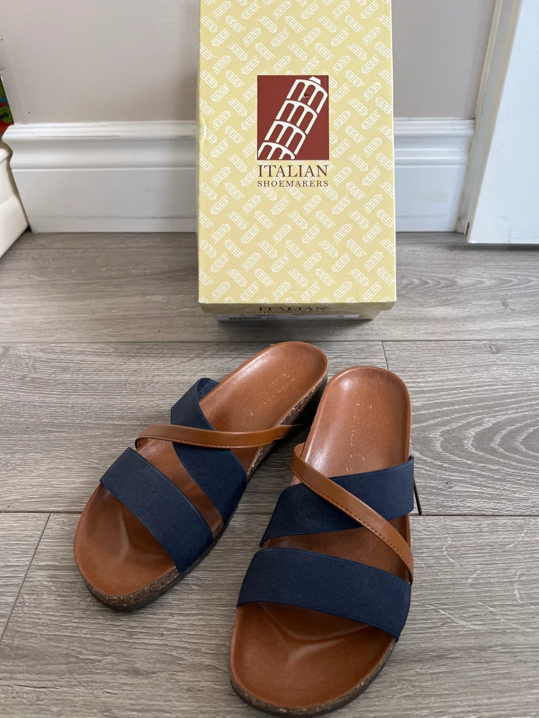 Sandals with Navy Strap thumbnail