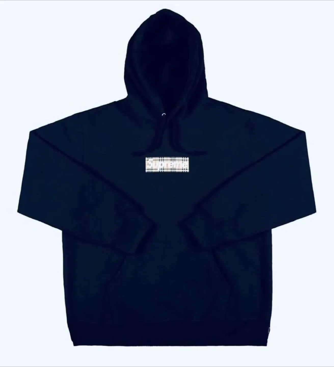Supreme x Burberry Black Hoodie thumbnail