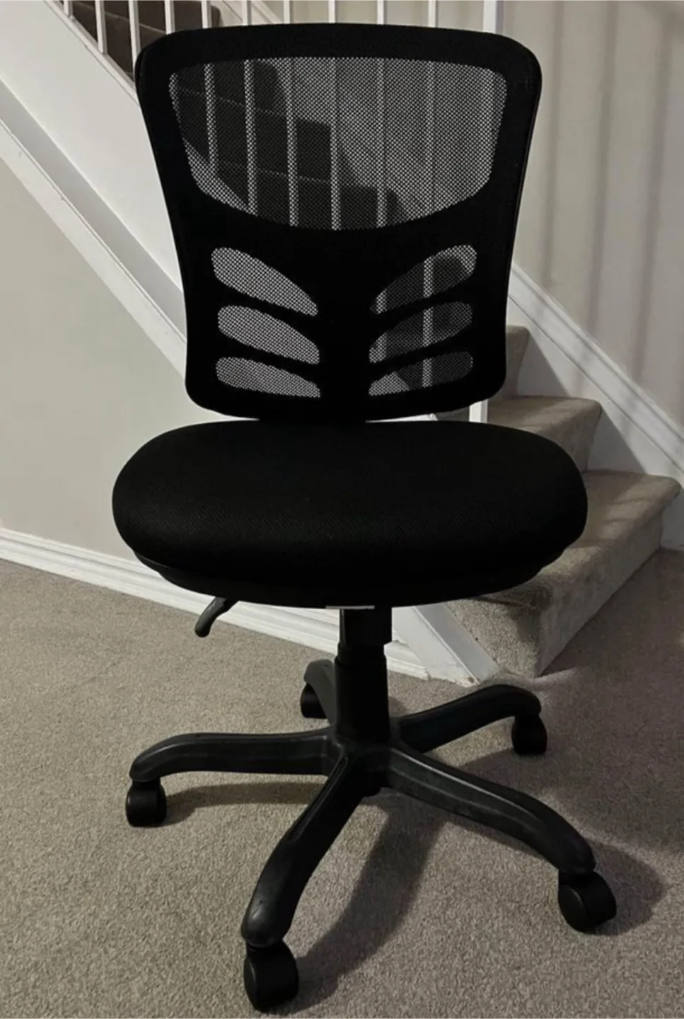 NEW Assembled Adjustable Mid-Back Mesh Desk Chair image indicator(5)