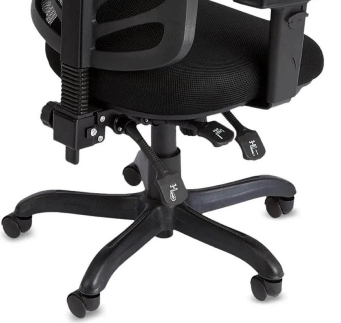 NEW Assembled Adjustable Mid-Back Mesh Desk Chair image indicator(7)