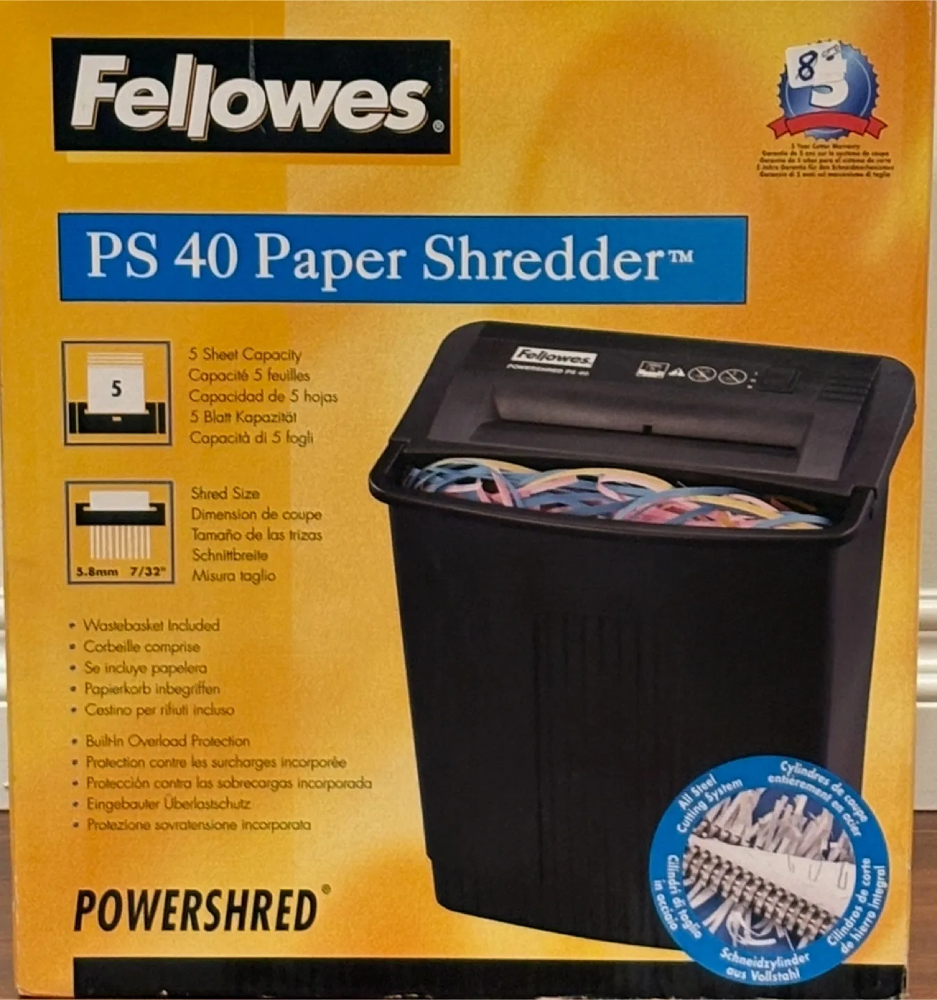 Fellowes PS 40 Paper Shredder thumbnail