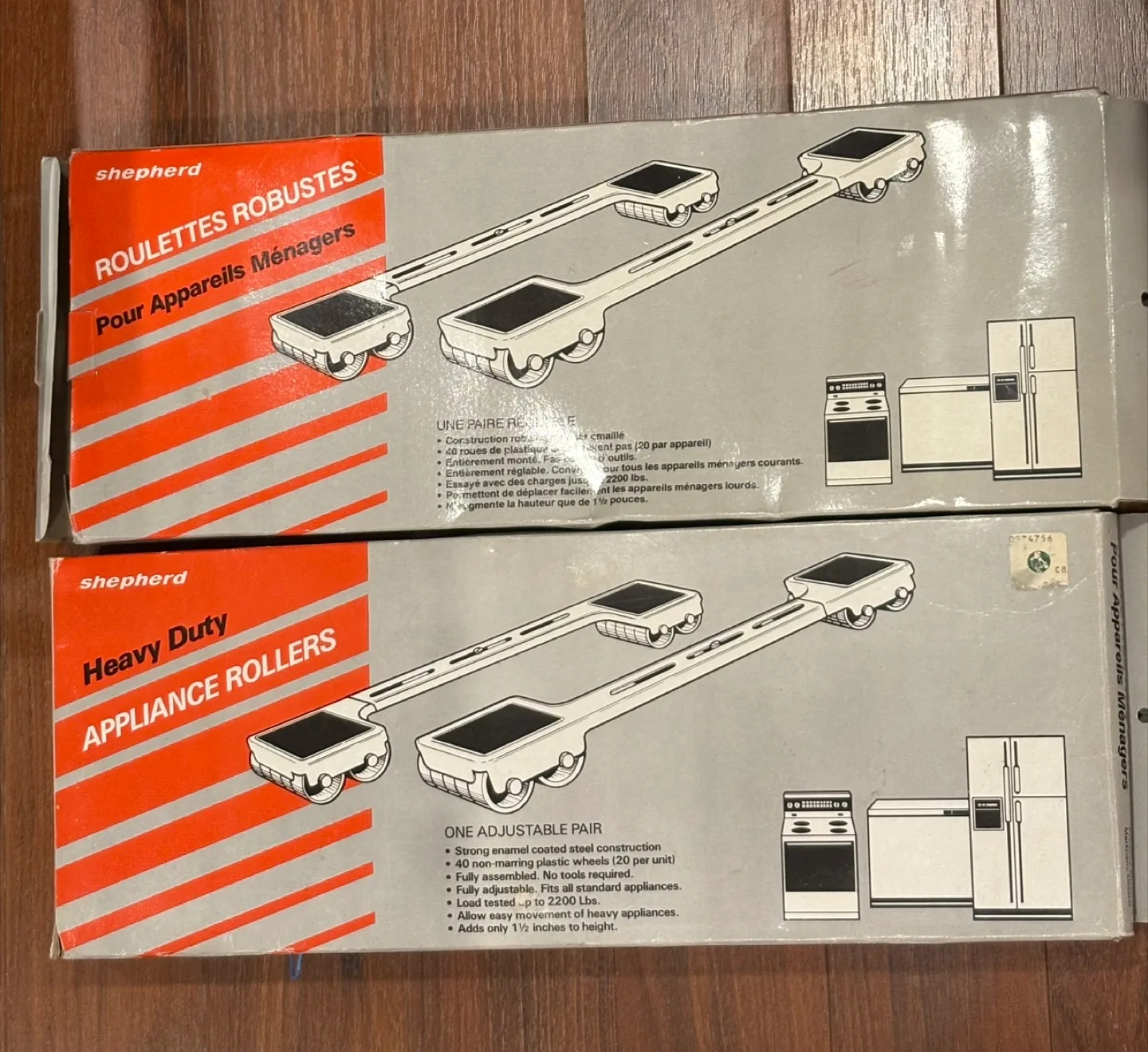 Shepherd Heavy Duty Appliance Rollers - New in Box! thumbnail