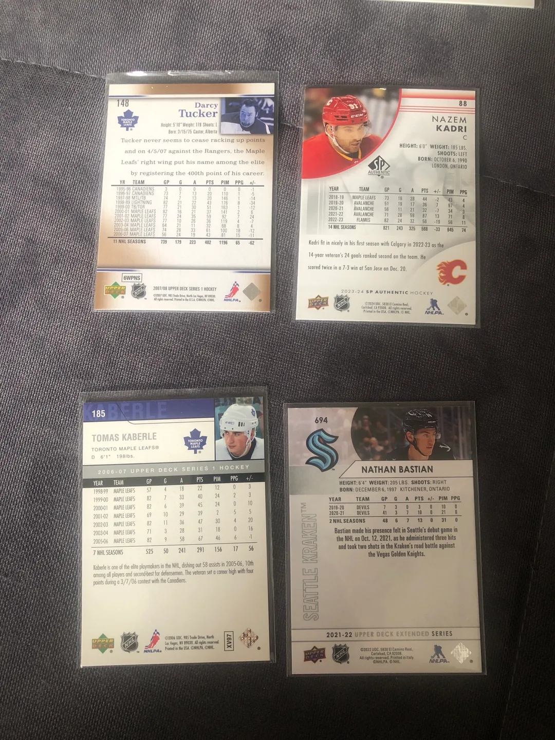 14 Hockey Cards - Upper Deck Series 1 & Portraits image indicator(7)