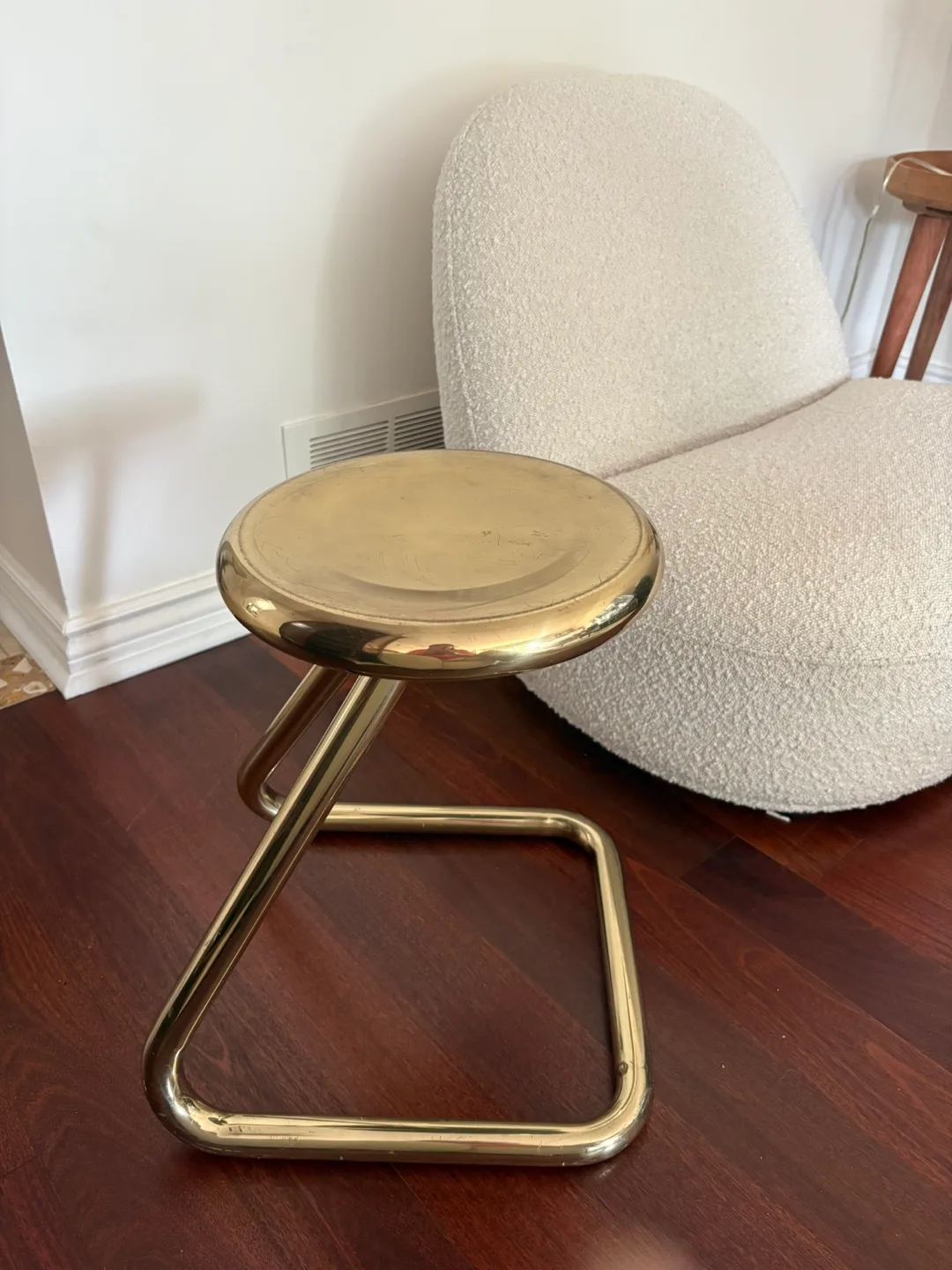 Gold Metal Stool thumbnail