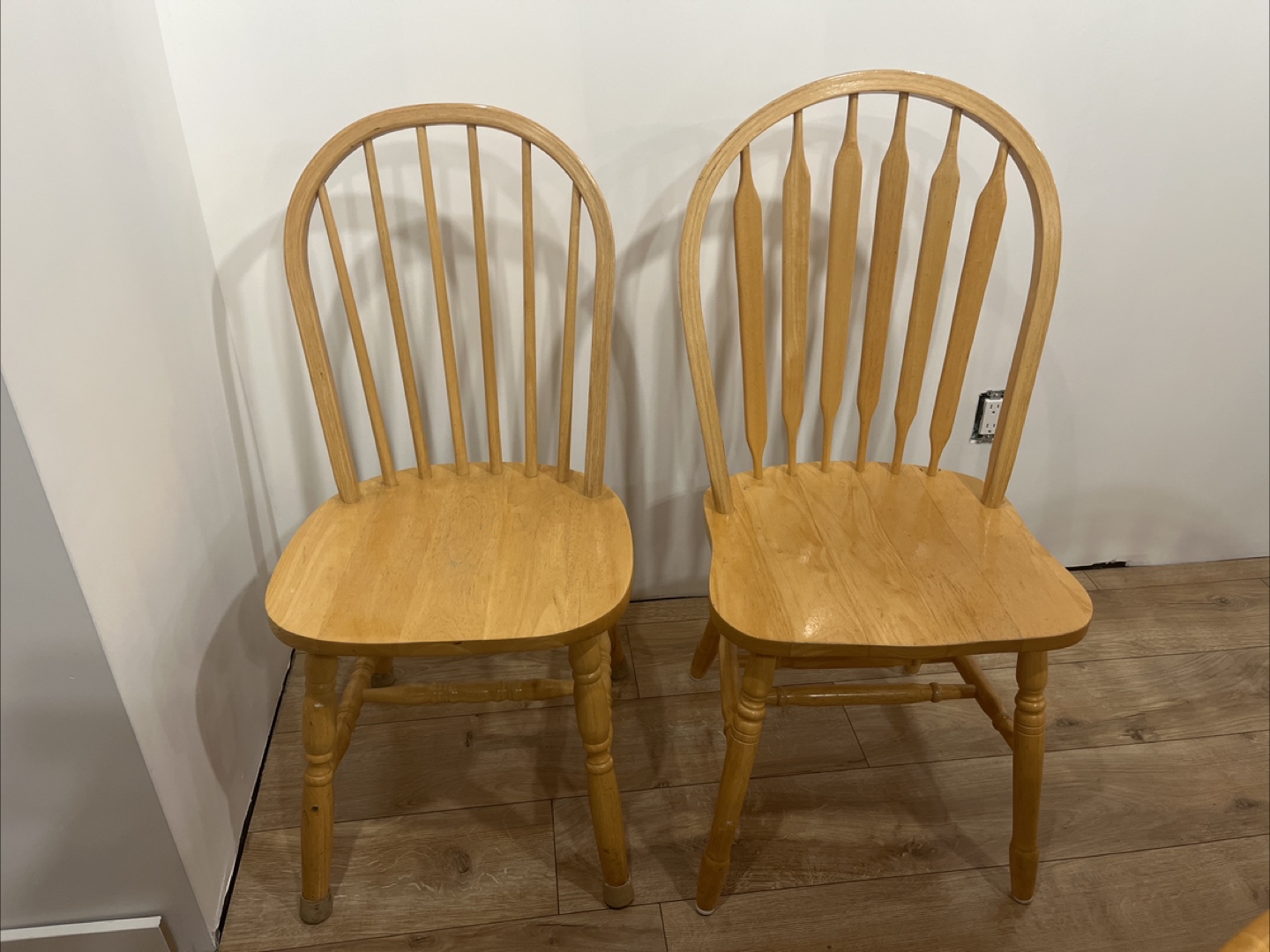 Solid Wood kitchen table with removable extension and 6 chairs - photo 3