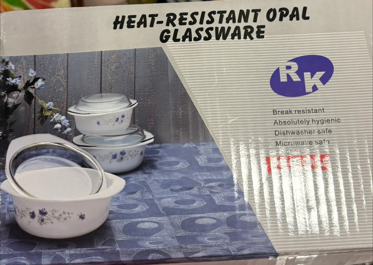 RK Heat-Resistant Opal Glassware Set thumbnail