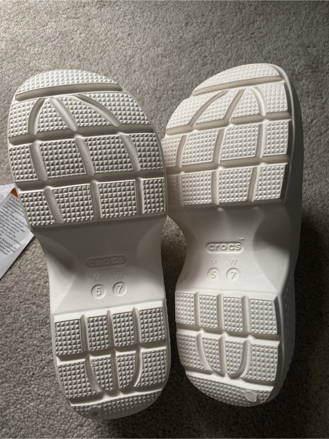 New Crocs Stomp Slide White, US W7 - photo 5