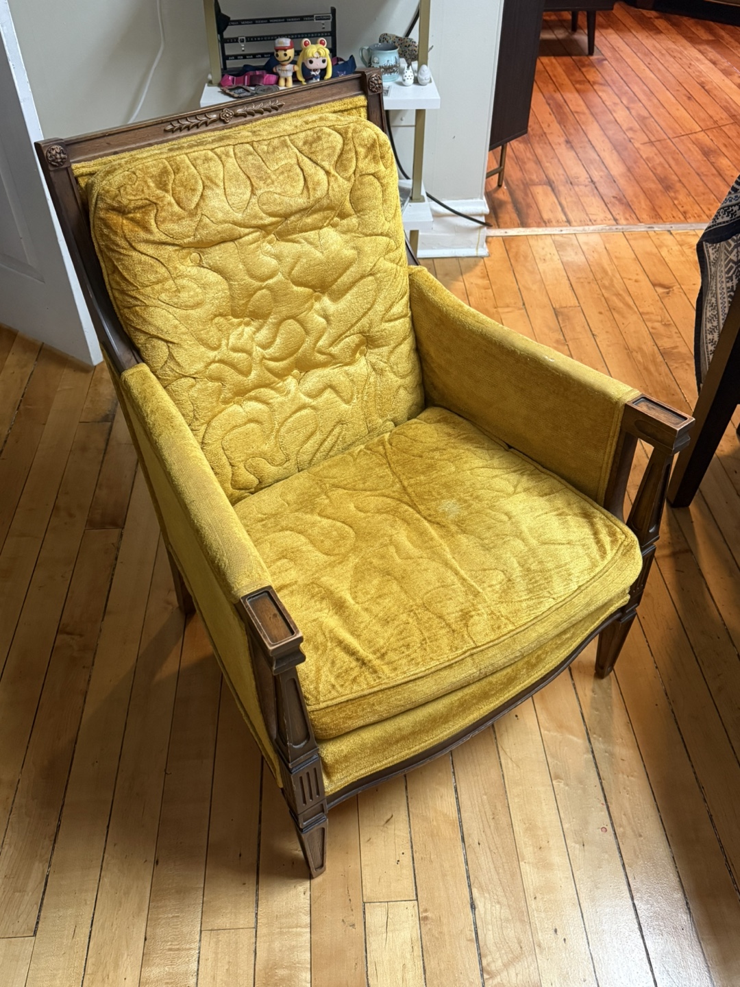 Vintage Yellow Armchair