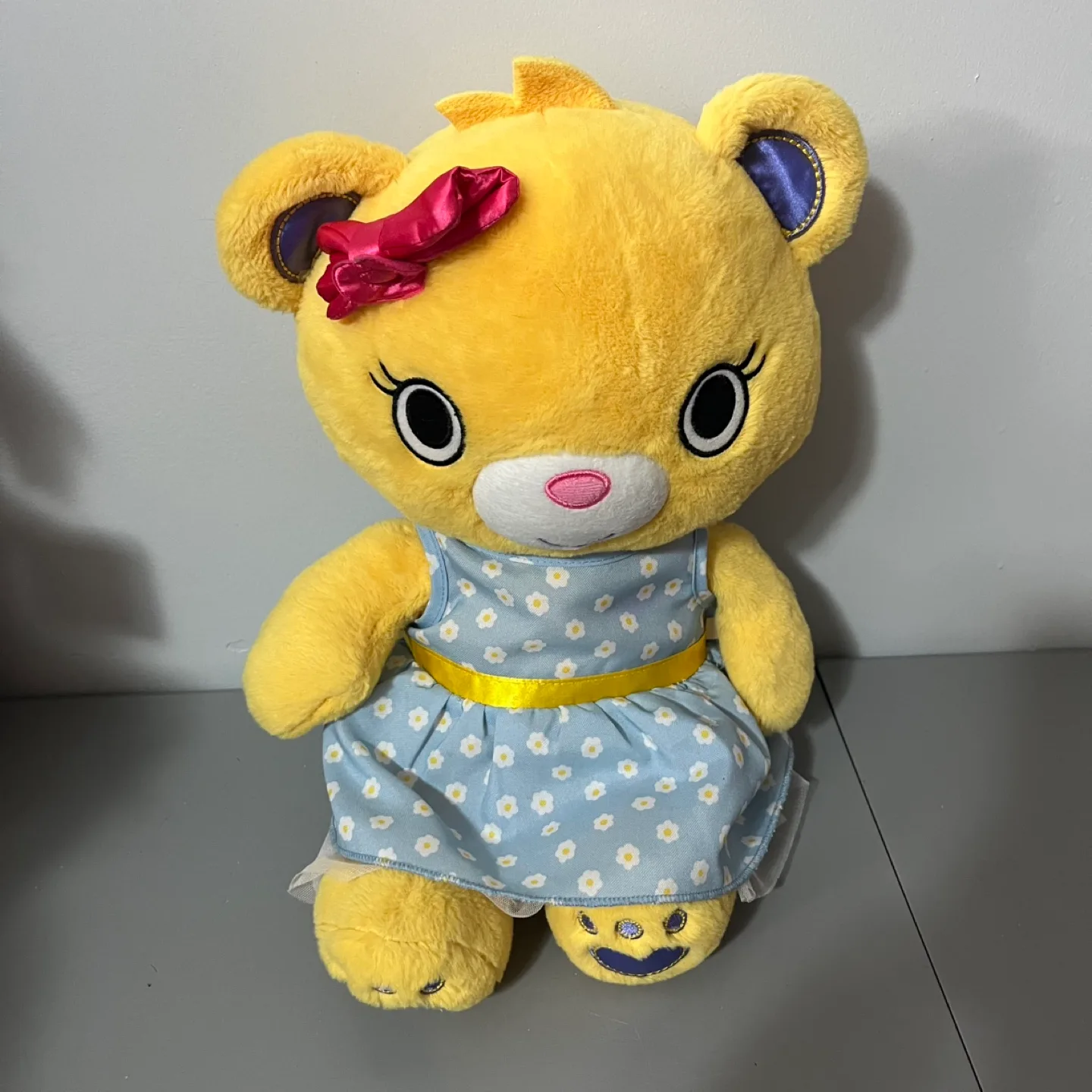 Build A Bear BAB Bernice Bear Kabu Kawaii Plush Yellow thumbnail