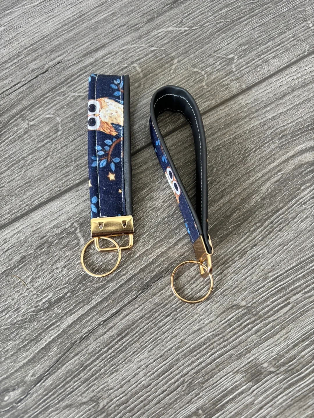 Handmade Owl Print Keychain thumbnail