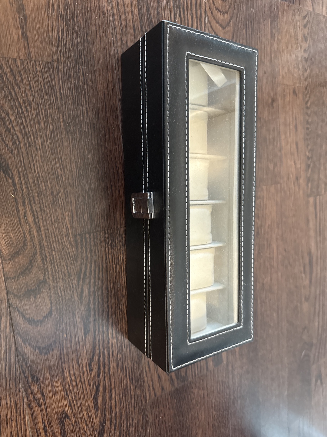 Black Watch Box - Holds 6 Watches