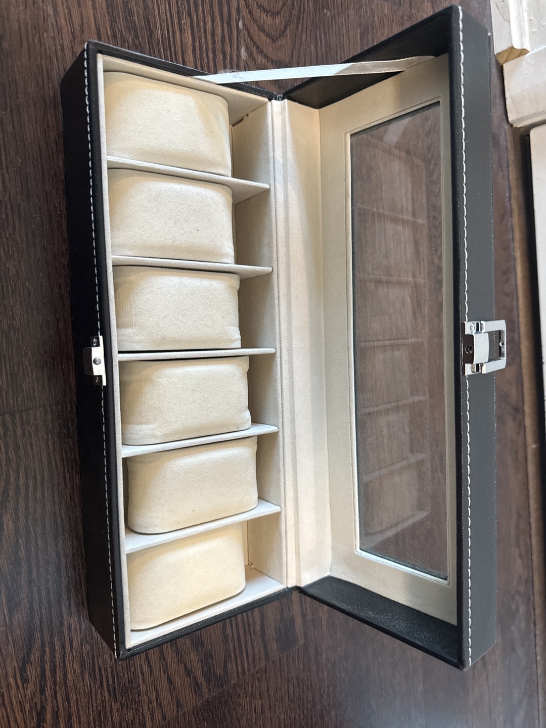 Black Watch Box - Holds 6 Watches - photo 2