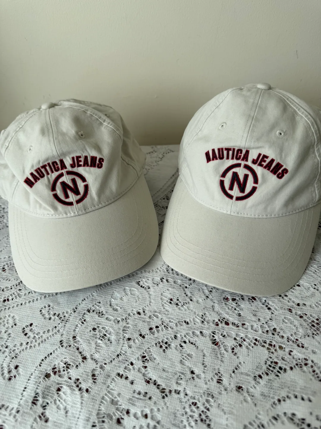 2 Nautica Jeans Company Baseball Caps 🆕 ONE SIZE FITS ALL!! thumbnail