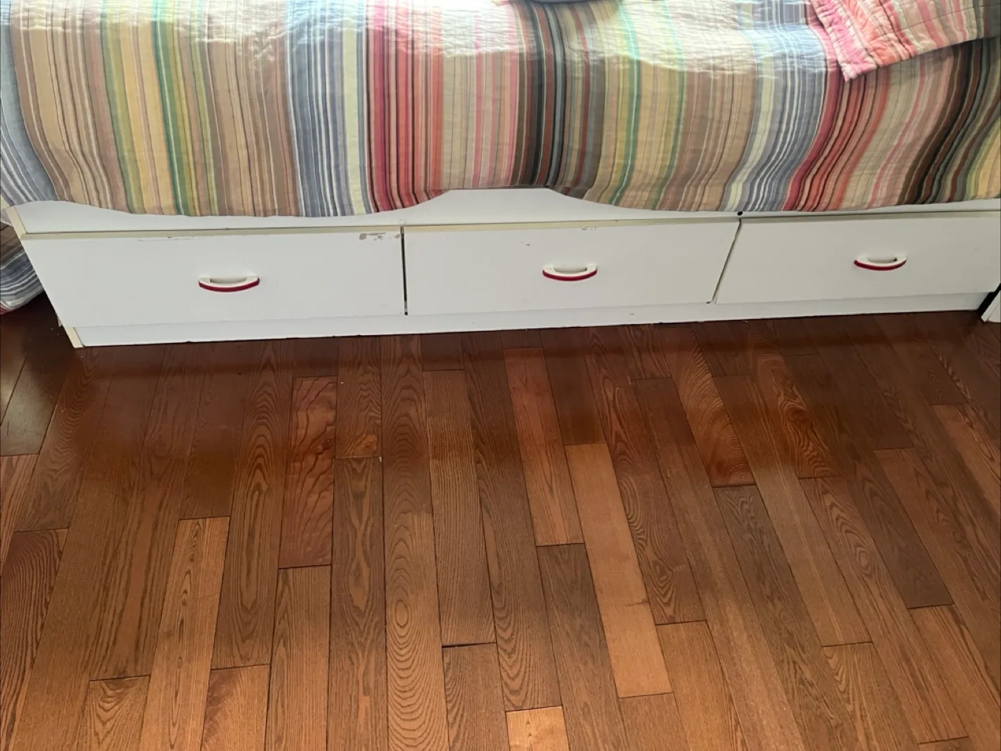 White Bed Frame with 3 Storage Drawers thumbnail