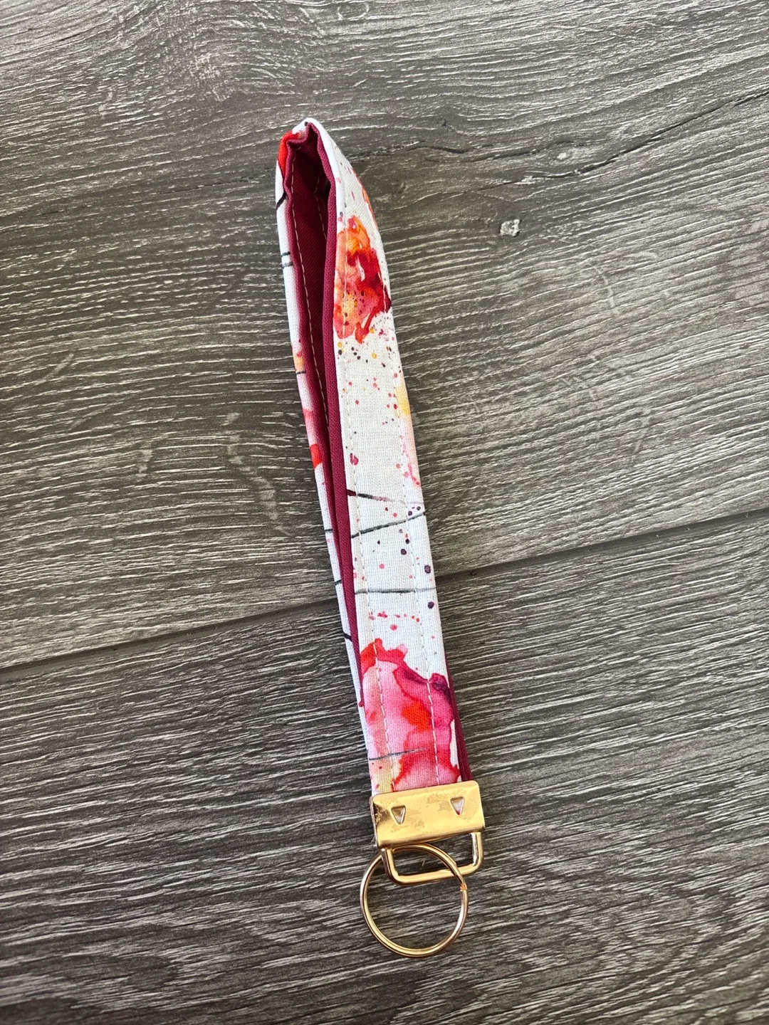 White poppy Print Wristlet thumbnail