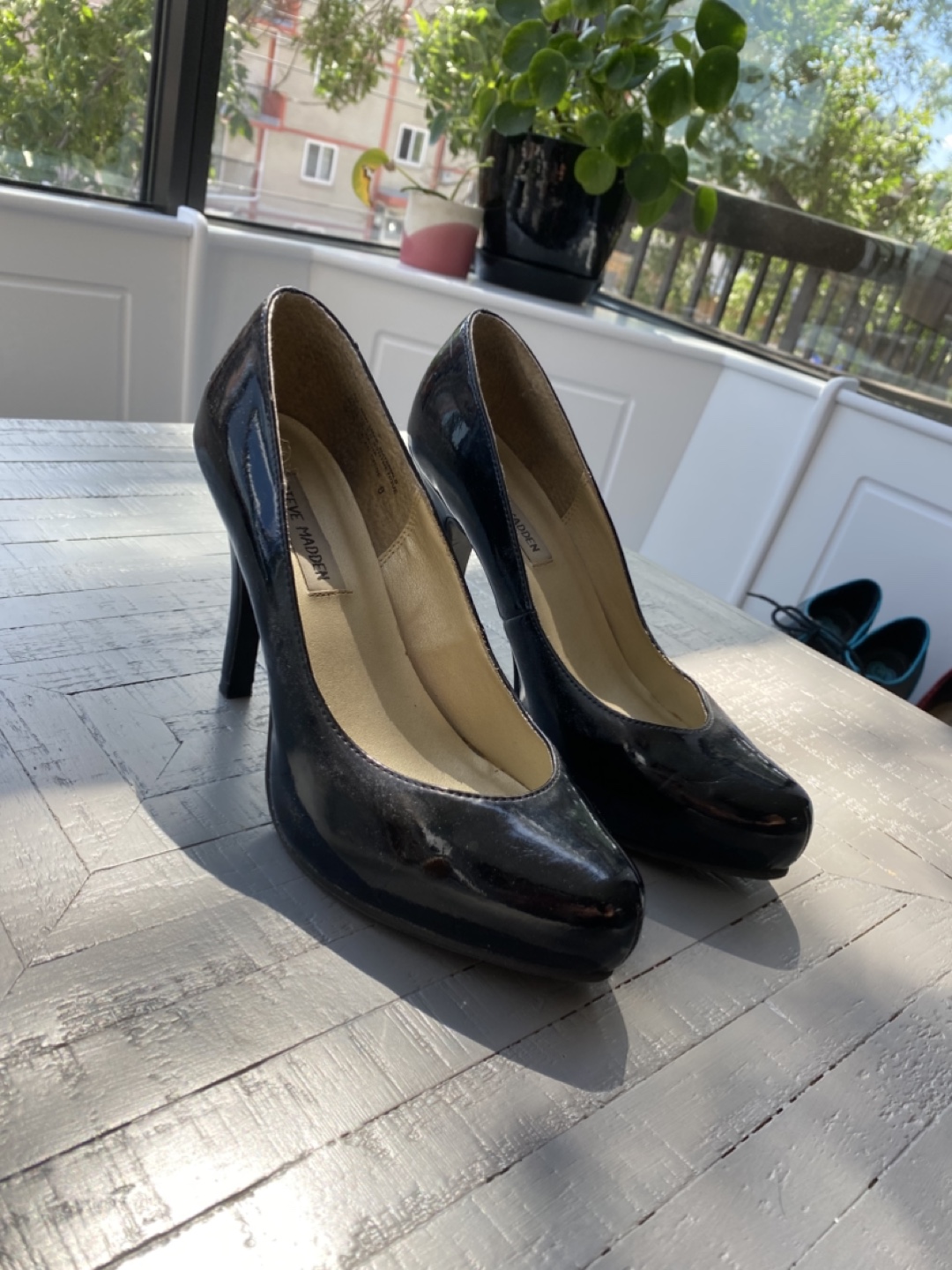 Steve Madden Black Heels, Size 8