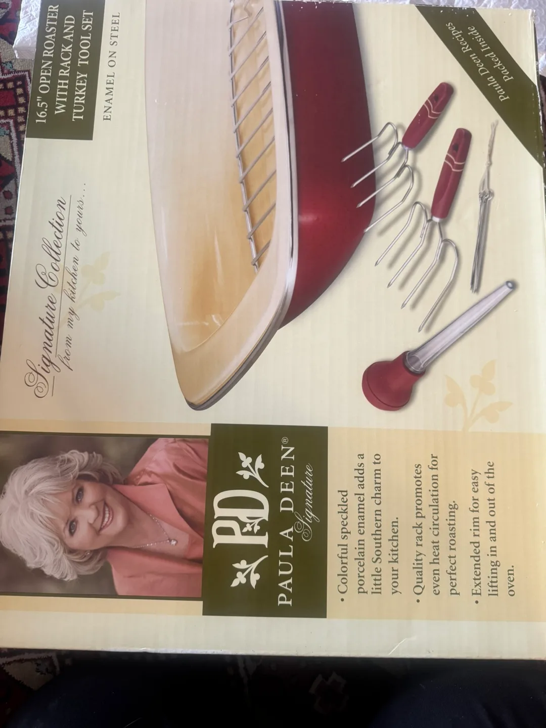 Paula Deen Roaster with Rack & Turkey Tool Set thumbnail