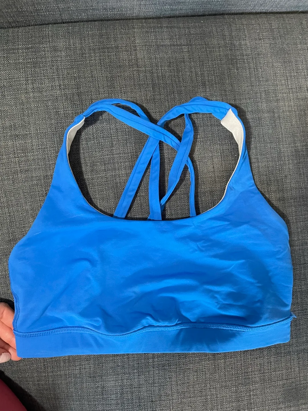 Lululemon Blue Sports Bra - Size 6 thumbnail