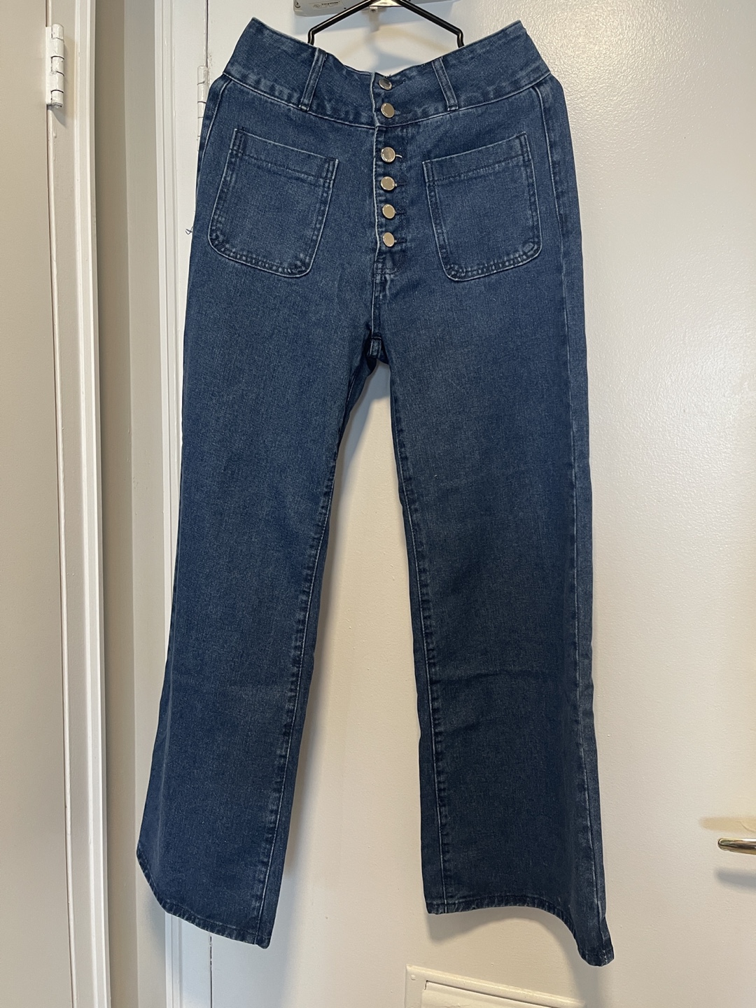 Wide Leg Button Fly Jeans - photo 3