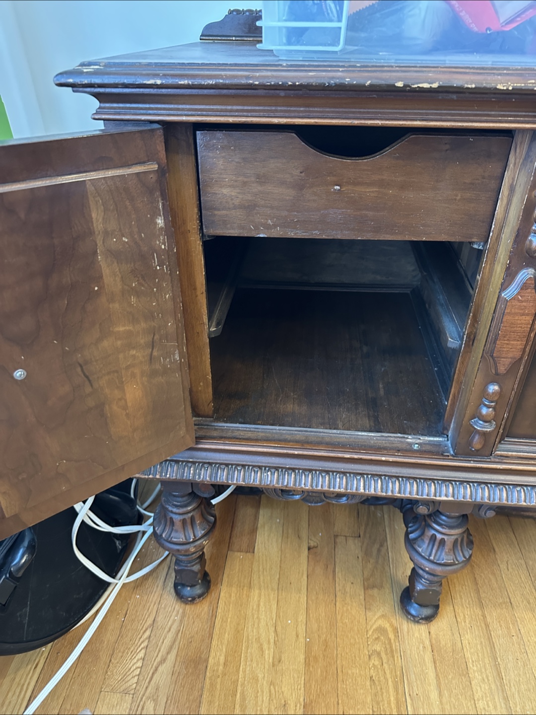 Antique Vintage Jacobean Revival Buffet Credenza - photo 5