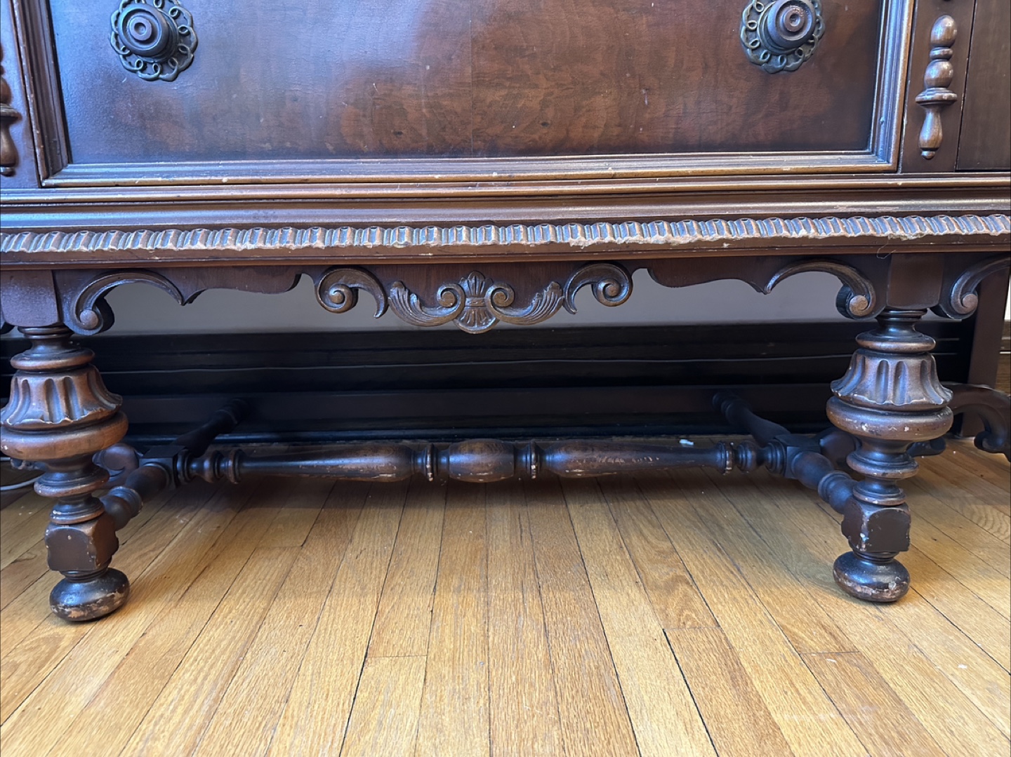 Antique Vintage Jacobean Revival Buffet Credenza - photo 3