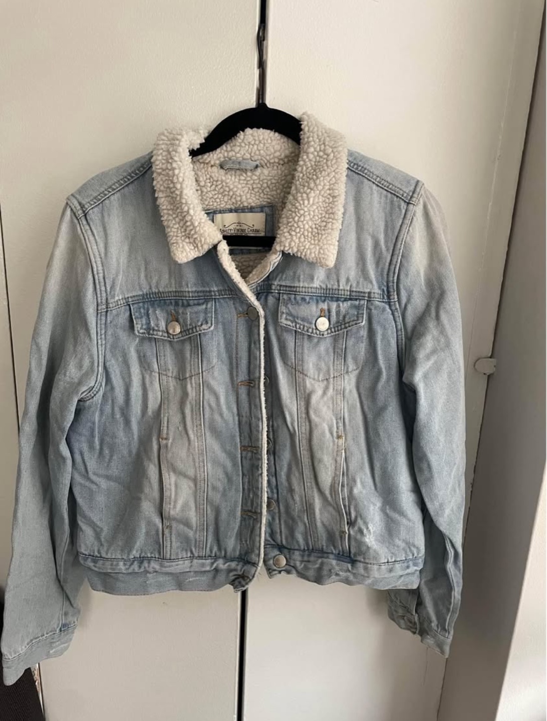 Vintage Denim Sherpa Jacket