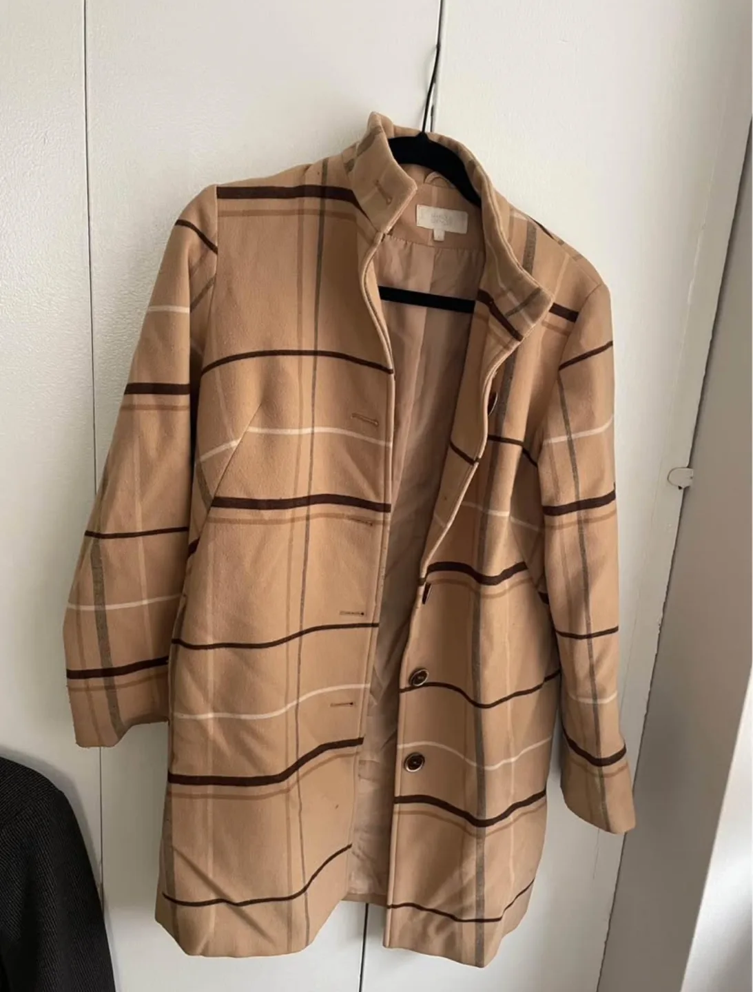 Marks and Spencer Plaid Coat thumbnail
