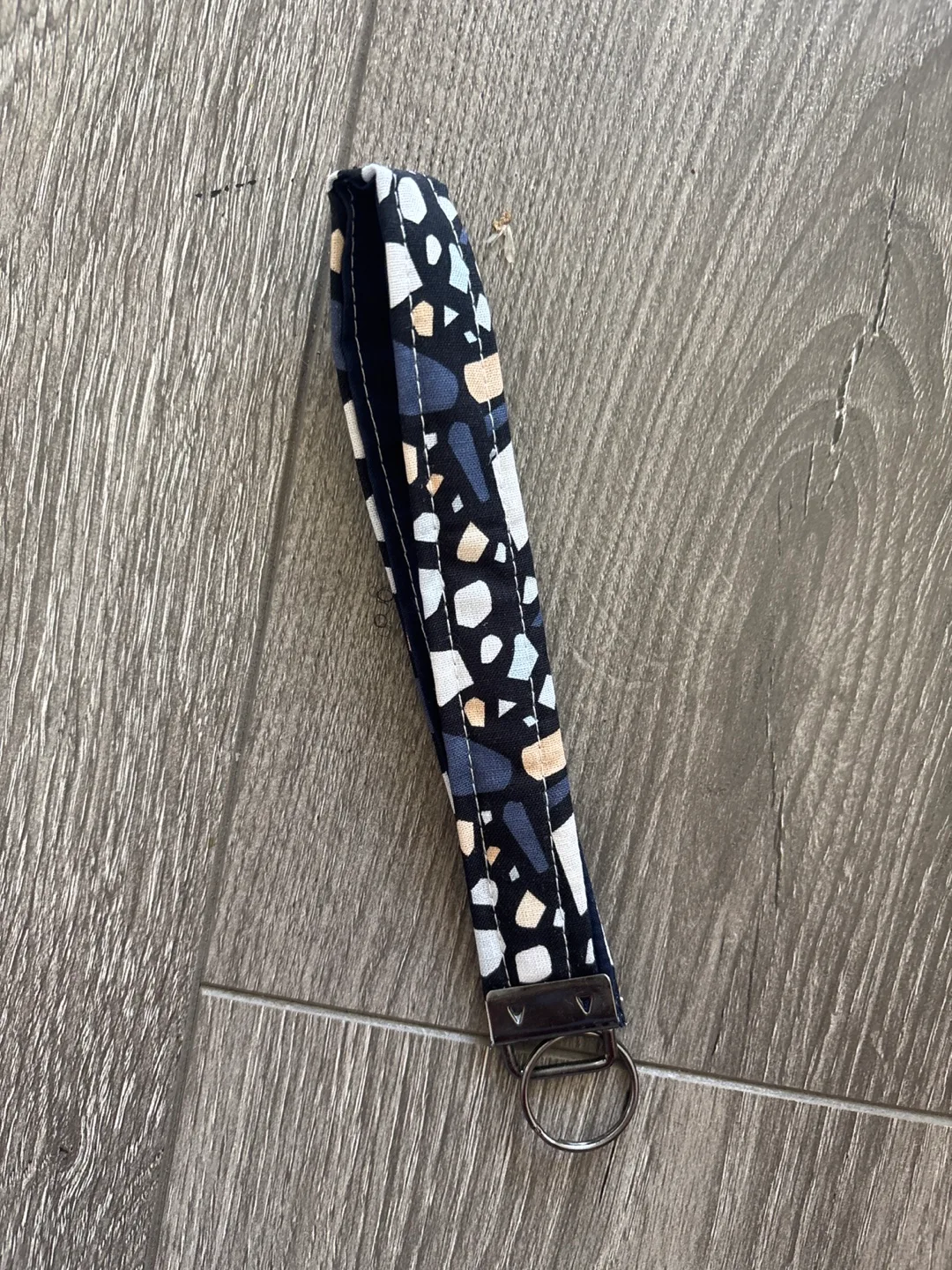 Handmade Fabric Wristlet Keychain thumbnail
