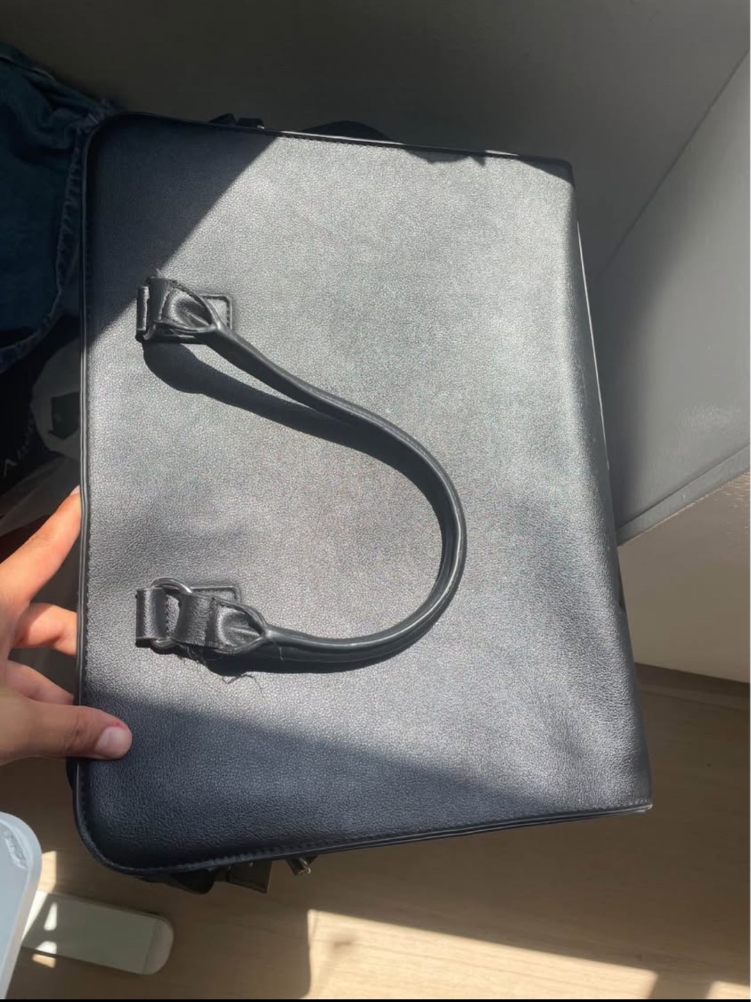 Nicole Miller Black & Olive Green Tote Bag - photo 2