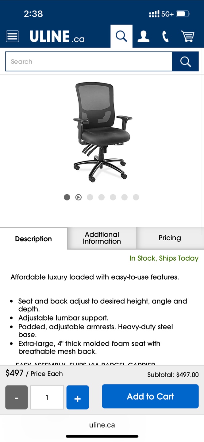 Black Ergonomic Office Chair - photo 5