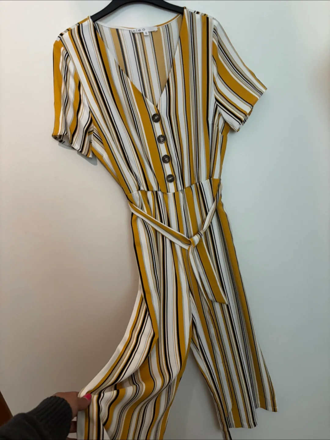 Cleo Striped Jumpsuit - Size M image indicator(6)
