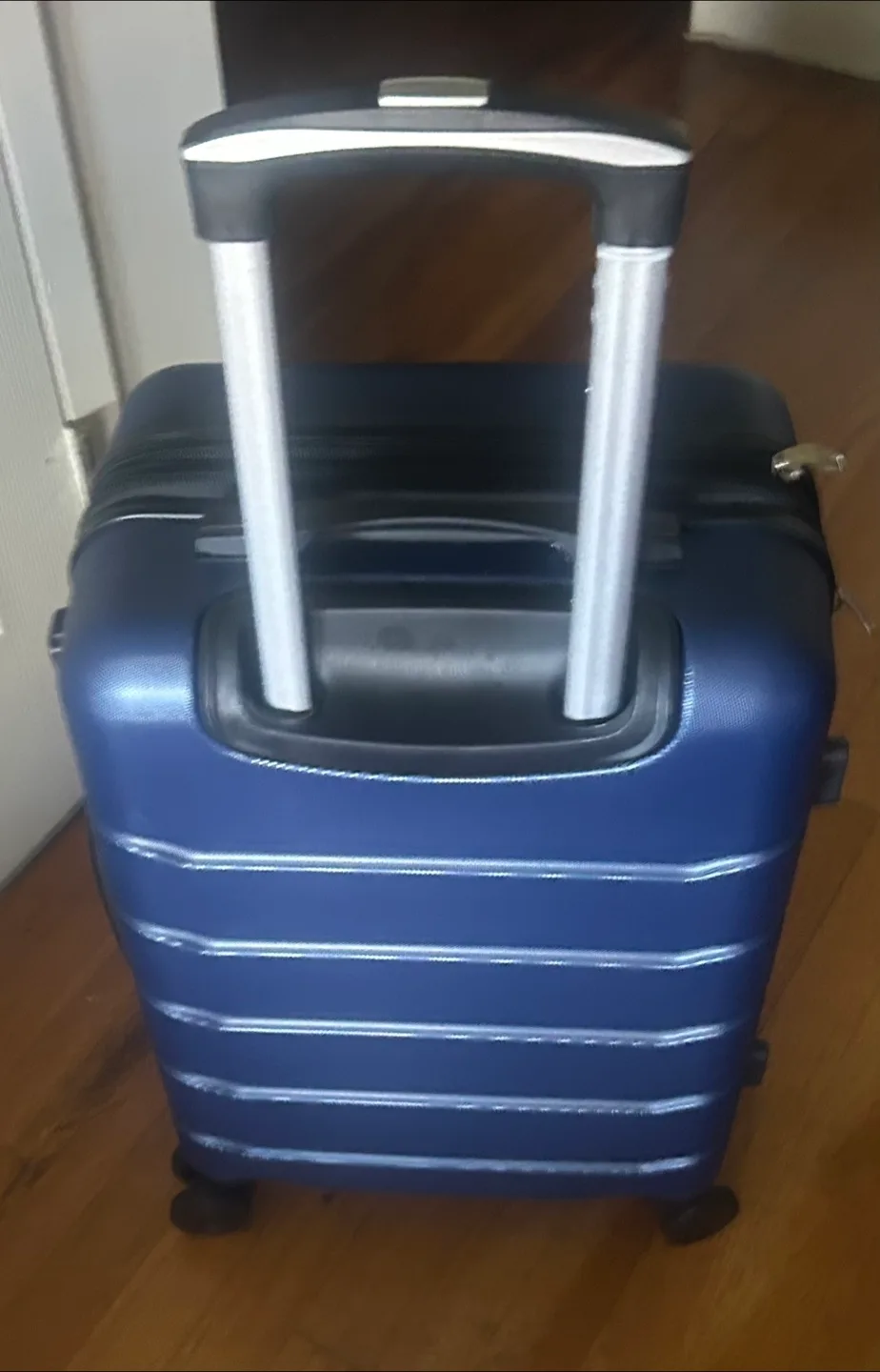 Navy Blue Hard Shell Spinner Carry On Luggage, NEW, 22”x14” image indicator(2)