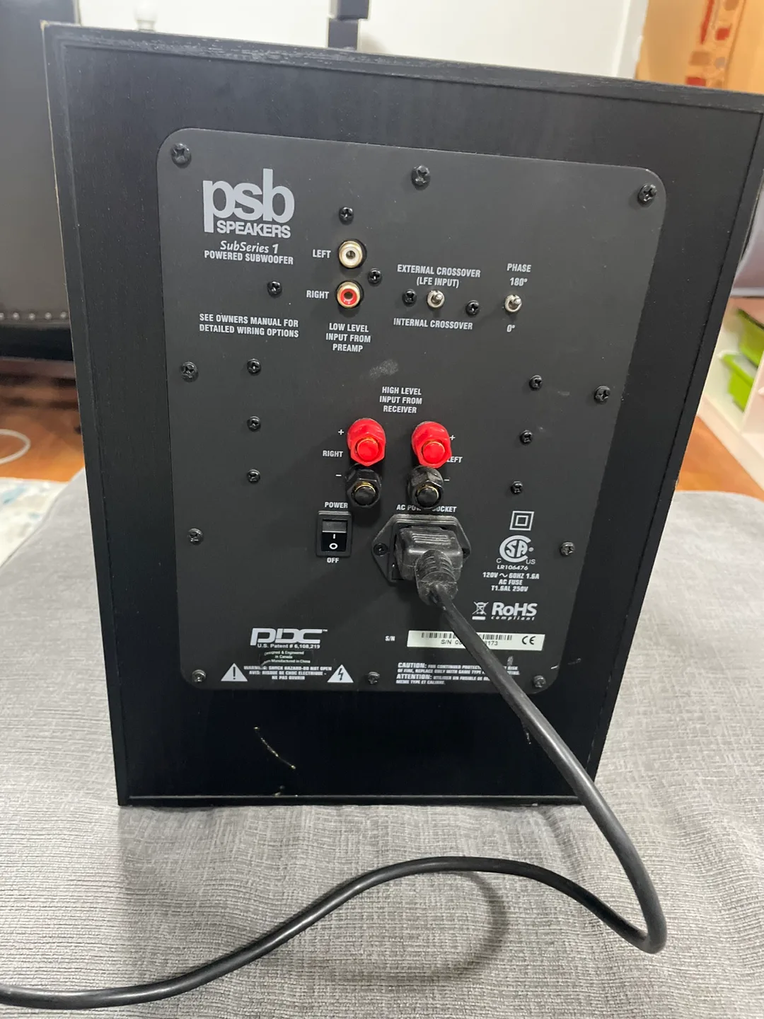 PSB Speakers SubSeries 1 Powered Subwoofer image indicator(2)